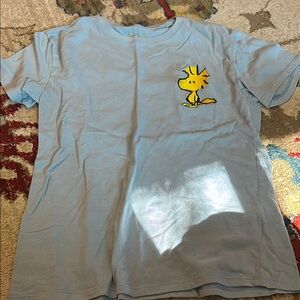 Peanuts Snoopy and Woodstock Blue T-Shirt